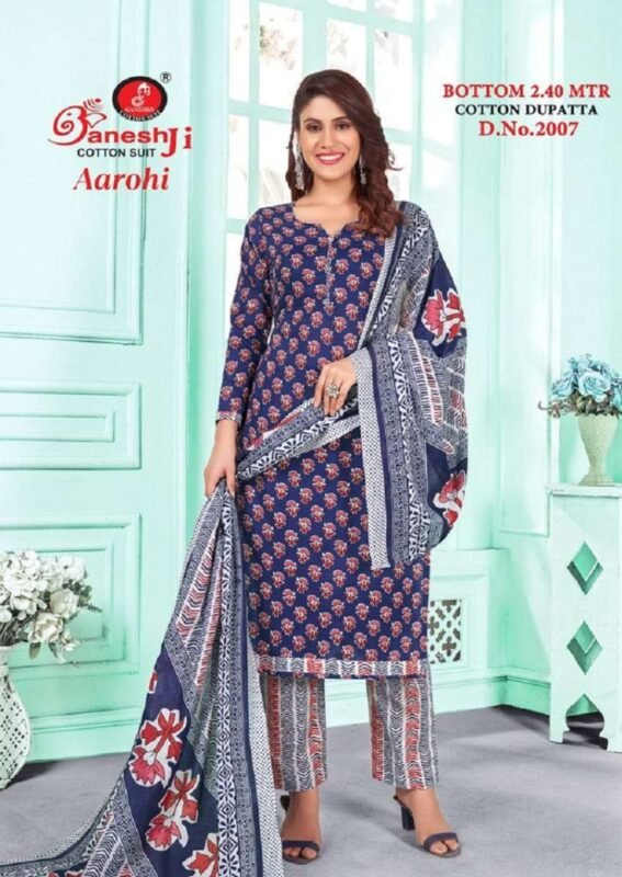 Beautiful Ganeshji Aarohi Vol 2 Indo Cotton Karachi Dress Material Wholesale 2026