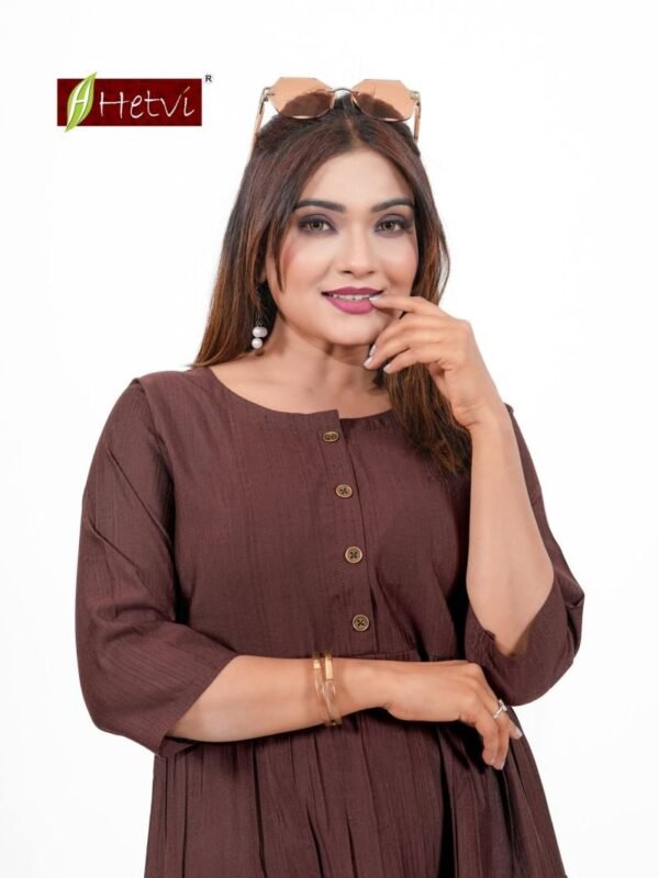 Buy Hetvi Yukti Rayon Dobby Office Wear Short Top Collection Wholesale 2026