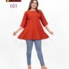Buy Hetvi Yukti Rayon Dobby Office Wear Short Top Collection Wholesale 2026