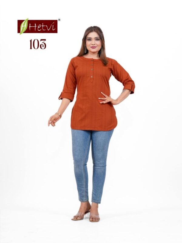 Beautiful Hetvi Rambha Cotton Printed Short Kurti Collection Wholesale 2026