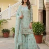 Launching DKT 5152 Georgette Embroidery Thread Wedding Pakistani Sharara Suit 2026