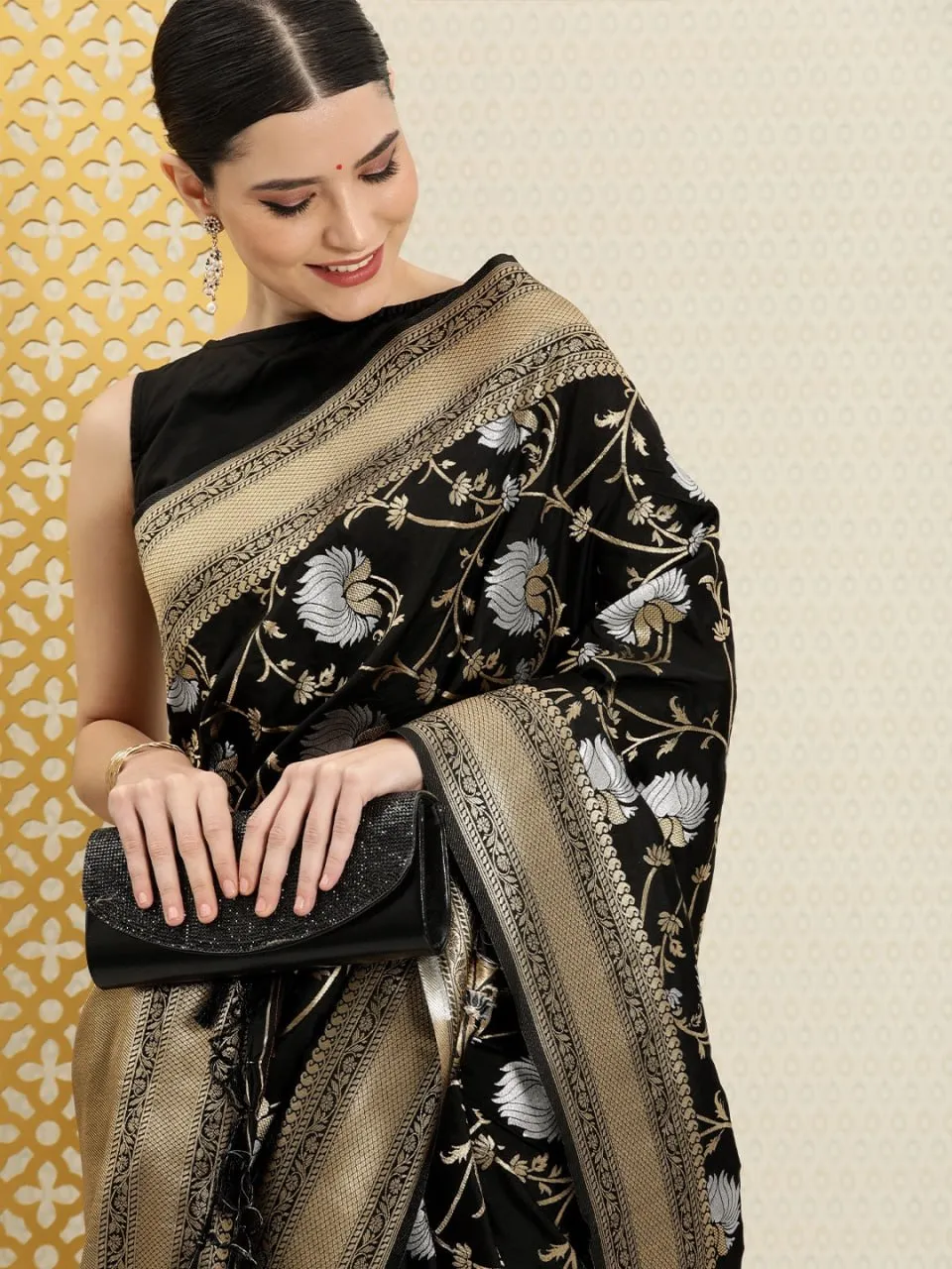 Beautiful LFK 5327 Silk Jacquard Zari Work Wedding Banarasi Saree Wholesale Market Surat 2026