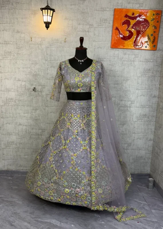 Buy SBD 1785 Net Embroidery Work Trending Party Wear Lehenga Choli 2026