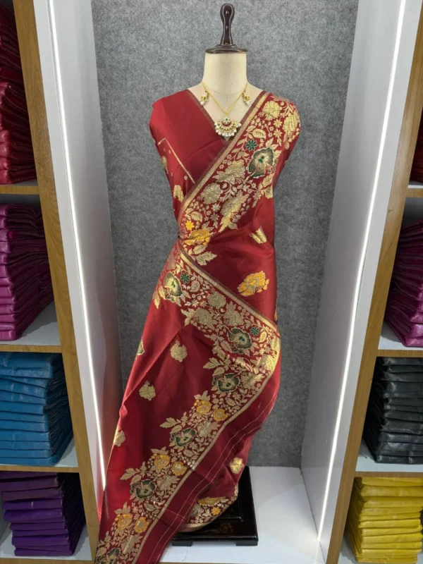 Beautiful RBC Banarasi Silk Zari Weaving Work Wedding Saree 2026