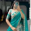 Launching WMN 1102 Dola Chex Printed Zari Weaving Work Lehenga Choli Online 2026