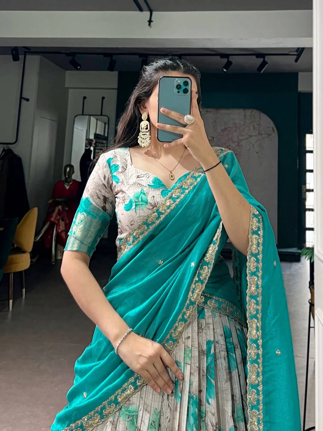 Launching WMN 1102 Dola Chex Printed Zari Weaving Work Lehenga Choli Online 2026