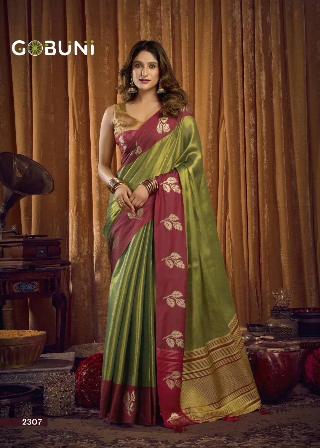 Buy Gobuni Sumathi Tissue Silk Party Wear Saree Exporter in India 2026