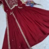 Mohini 9336 Blooming Zari Embroidery Work Gown With Dupatta