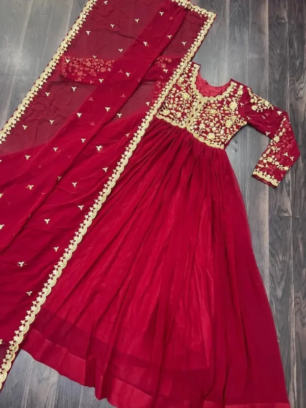 Buy Mohini 9195 Blooming Sequence Embroiderey Work Gown With Dupatta 2026