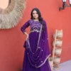Mohini 9336 Blooming Zari Embroidery Work Gown With Dupatta