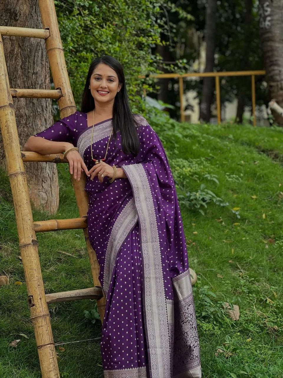 LFK 5325 Silk Zari Work Banarasi Saree Market in India