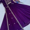 Mohini 9336 Blooming Zari Embroidery Work Gown With Dupatta