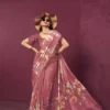 Sanjana Lifestyle Paula Crepe Silk Printed Party Wear Saree Wholesale in Surat