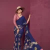 Buy Sanjana Lifestyle Paula Crepe Silk Printed Party Wear Saree Wholesale in Surat 2026