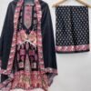 ASD 7110 Chinon Silk Printed Trending Durgapuja Kurti Palazzo With Dupatta