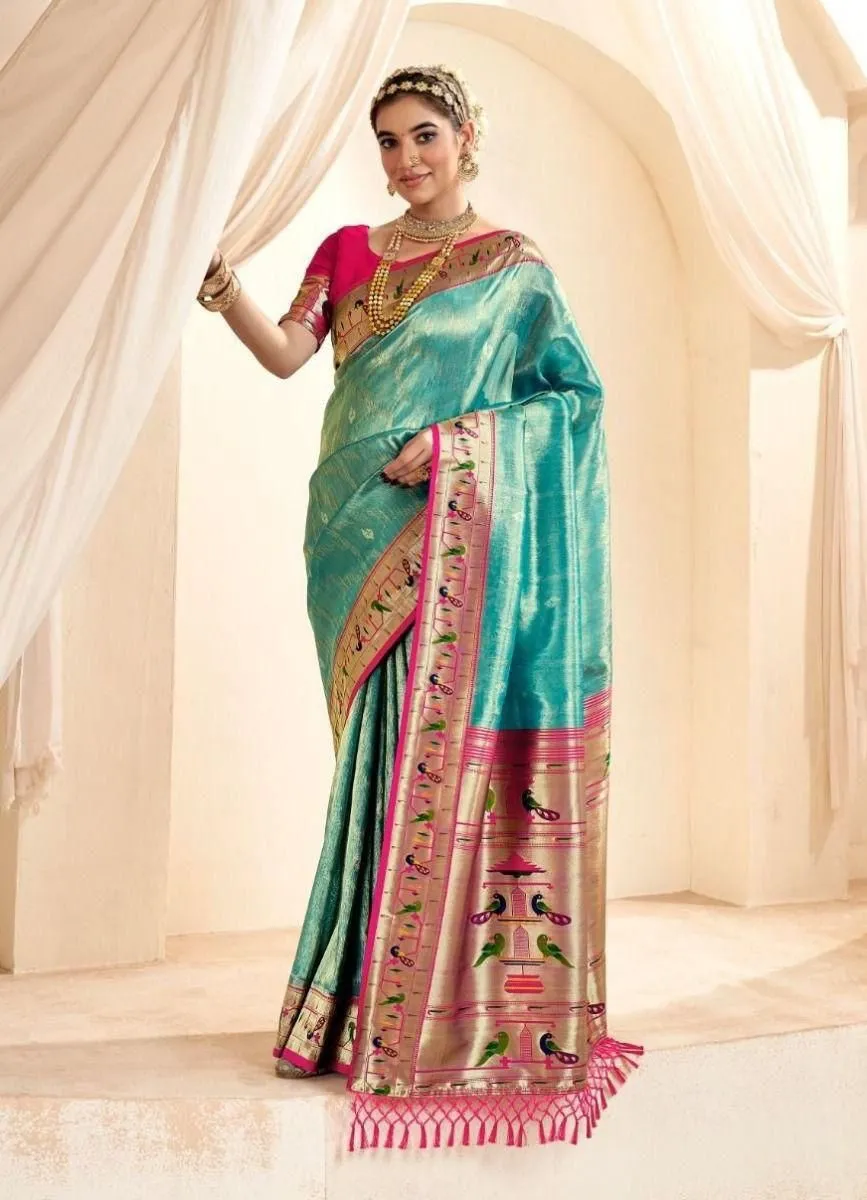 BLJ Tissue Silk Festival & Party Wear Saree Supplier in Surat
