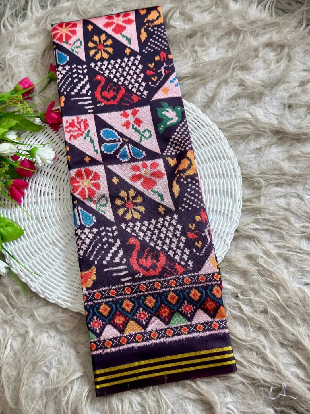 Stylish BLJ Patola Silk Zari Weaving Saree Wholesale Market in India 2026