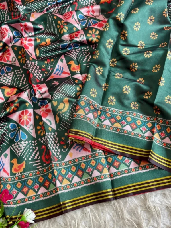 Stylish BLJ Patola Silk Zari Weaving Saree Wholesale Market in India 2026