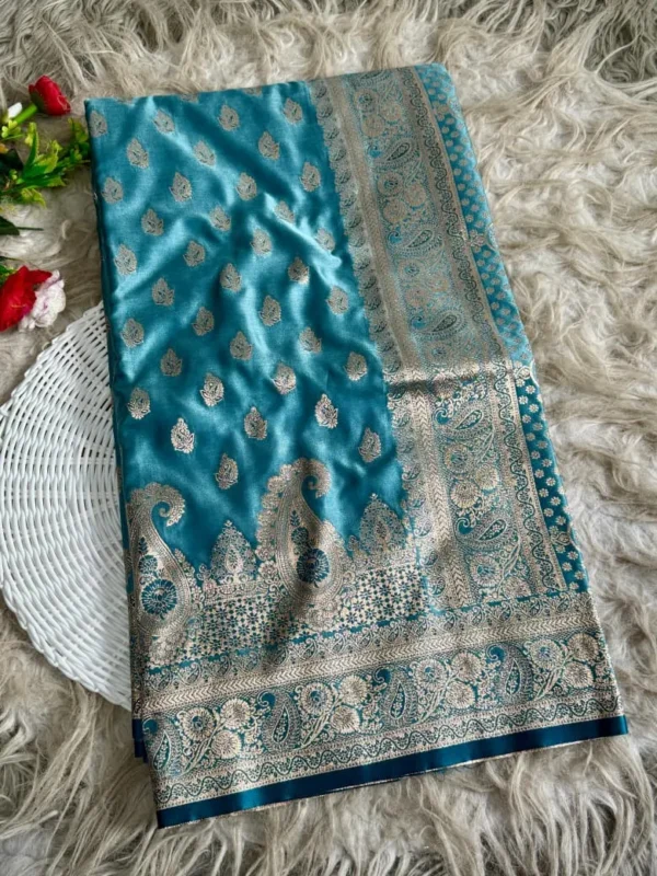 Buy BLJ Satin Silk Banarasi Wedding Saree Wholesale Market in Surat 2026