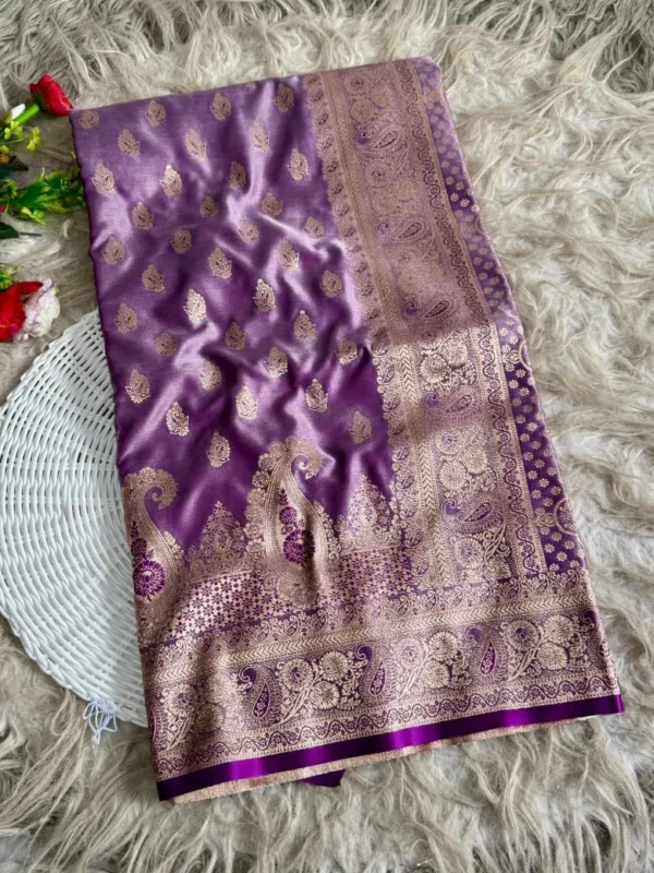 Buy BLJ Satin Silk Banarasi Wedding Saree Wholesale Market in Surat 2026