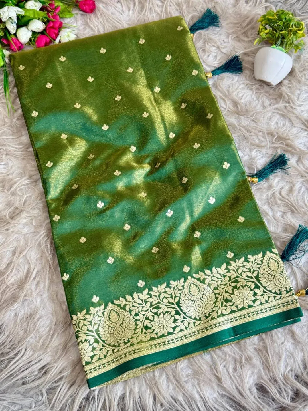 BLJ Satin Banarasi Silk Saree Manufacturer in Surat