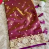 Beautiful BLJ Satin Banarasi Silk Saree Manufacturer in Surat 2026