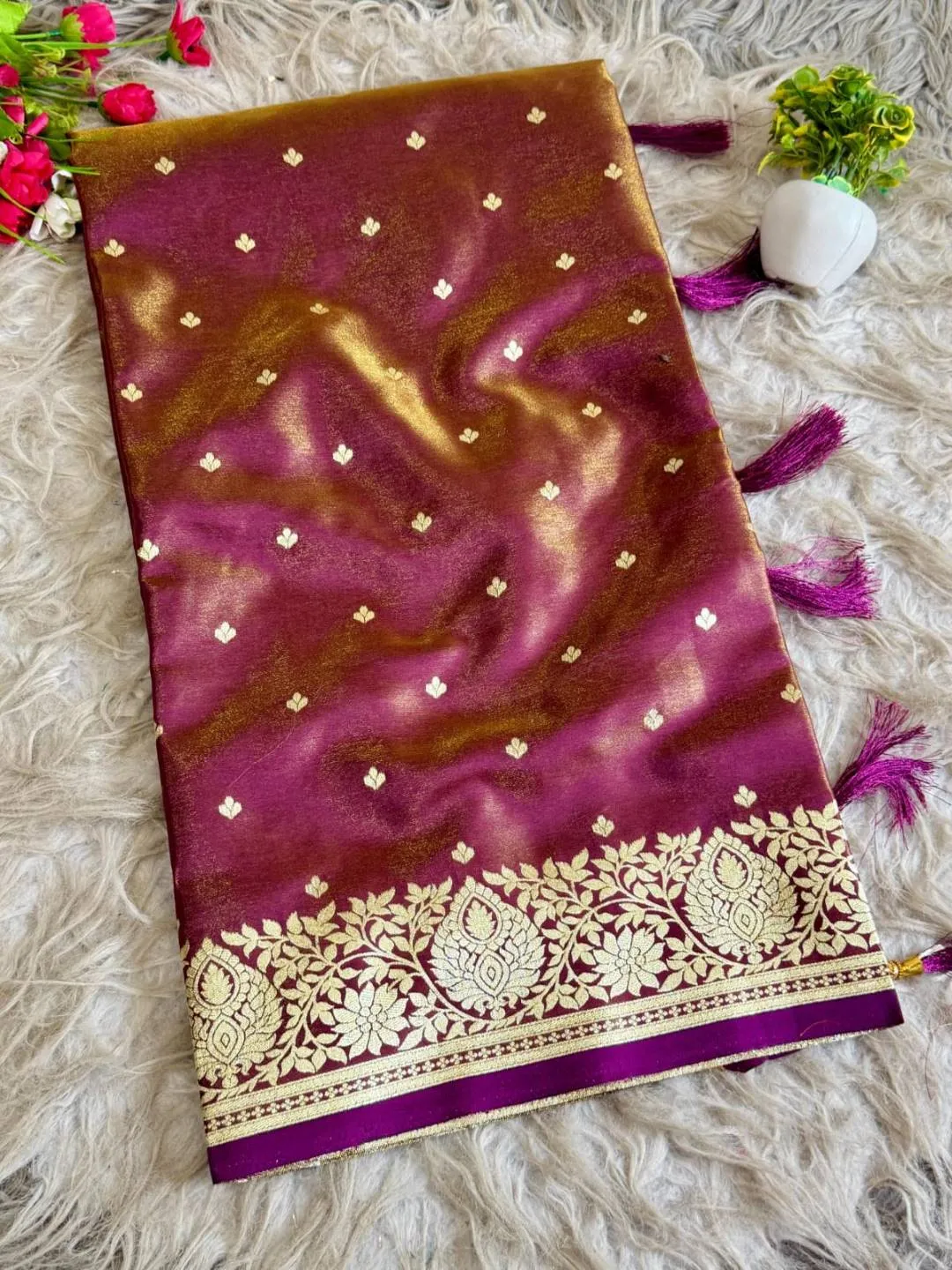 Beautiful BLJ Satin Banarasi Silk Saree Manufacturer in Surat 2026