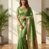 Latest BLJ Paithani Silk Peacock Zari Work Trending Saree Surat 2026