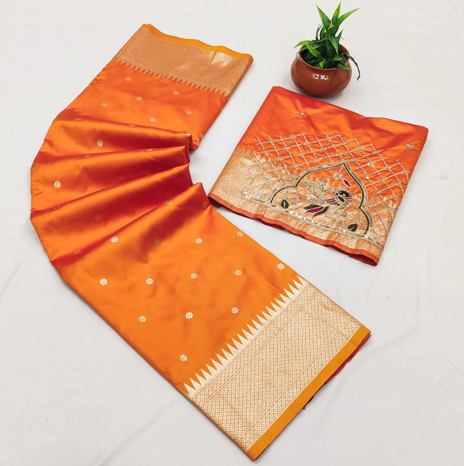 Latest BLJ Paithani Silk Hand Work Peacock Trending Party & Wedding Wear Saree 2026