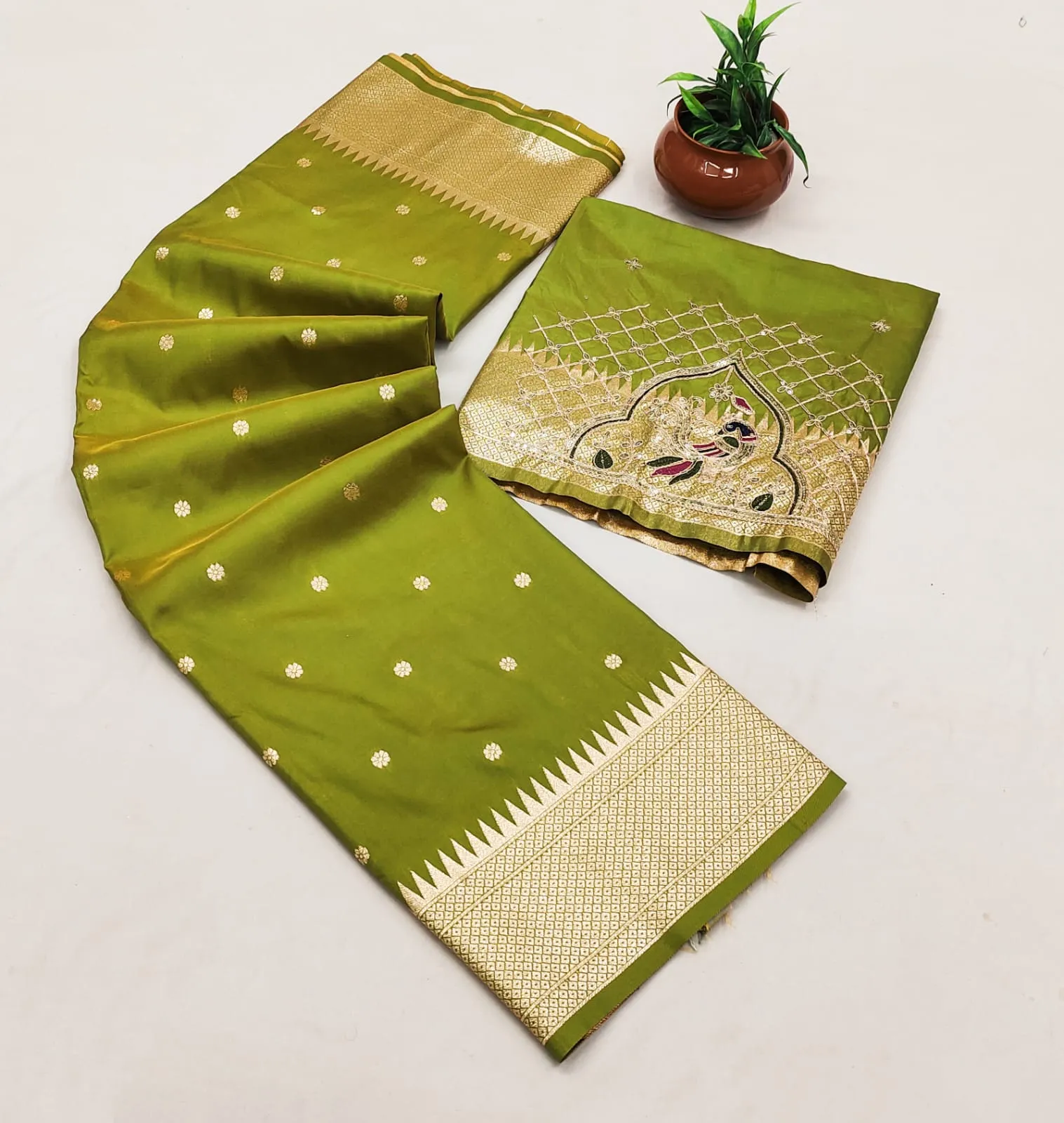 Latest BLJ Paithani Silk Hand Work Peacock Trending Party & Wedding Wear Saree 2026
