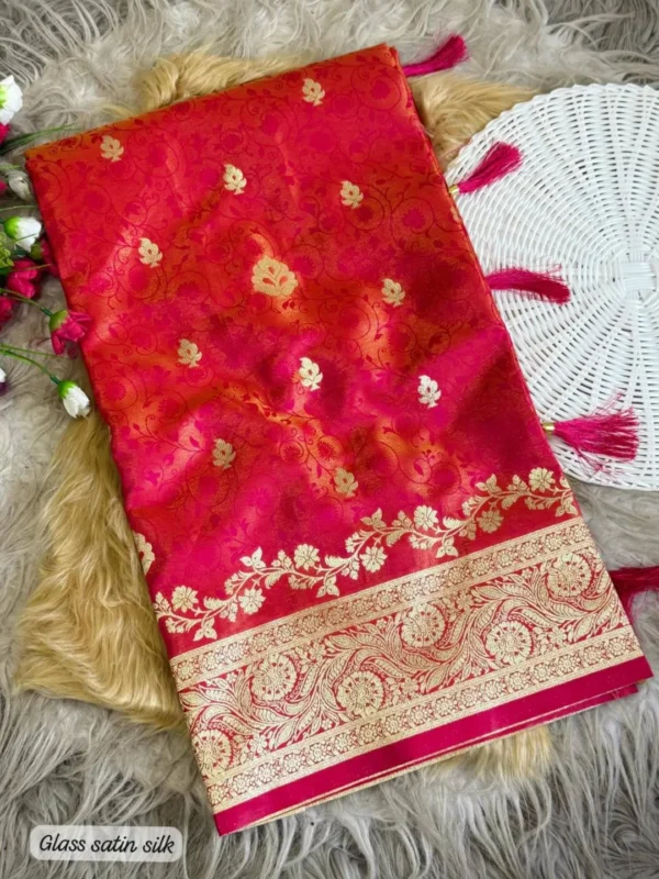 Beautiful BLJ Satin Tissue Silk Trending Festival Banarasi Saree Manufacturer in Surat 2026