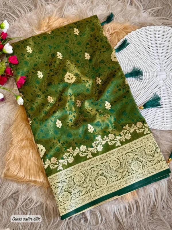 Beautiful BLJ Satin Tissue Silk Trending Festival Banarasi Saree Manufacturer in Surat 2026