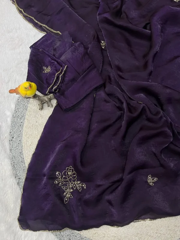 Beautiful RBC 6054 Fandy Satin Silk Hand Work Party Wear Saree Collection 2026