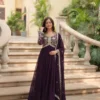 Mohini 9195 Blooming Sequence Embroiderey Work Gown With Dupatta