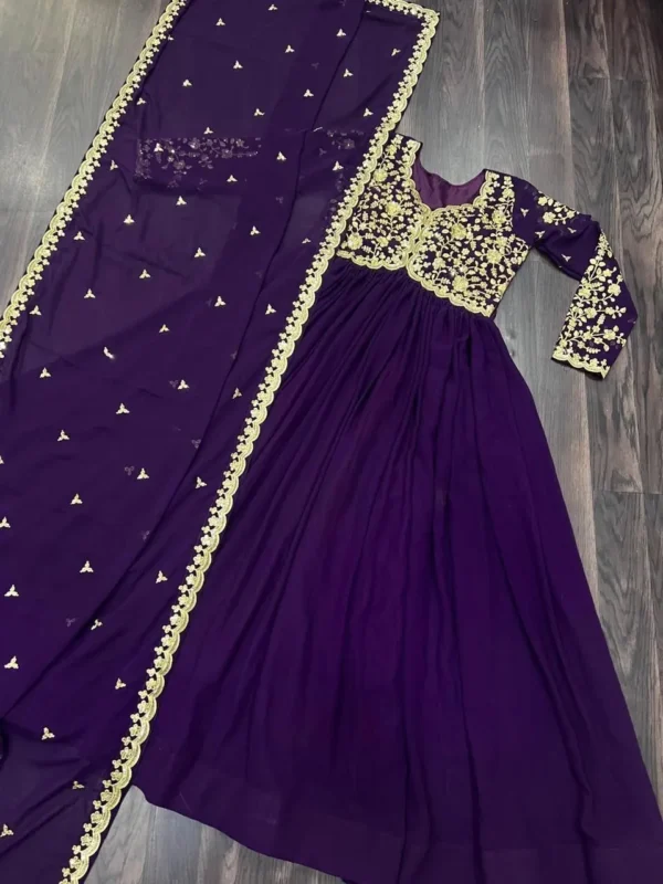 Buy Mohini 9195 Blooming Sequence Embroiderey Work Gown With Dupatta 2026