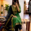 Stylish LFK Summer Kanchi Cotton Zari Work Festival Kurti Pant Dupatta 2026