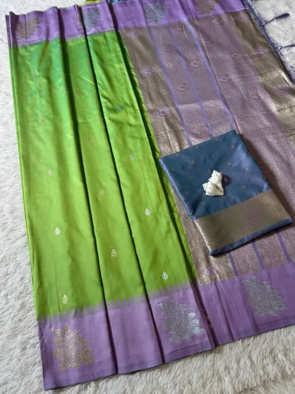Buy WMS Silk Zari Waving Hand Loom Saree Wholesaler in Surat 2026