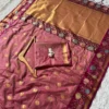 Buy WMS Silk Zari Waving Hand Loom Saree Wholesaler in Surat 2026