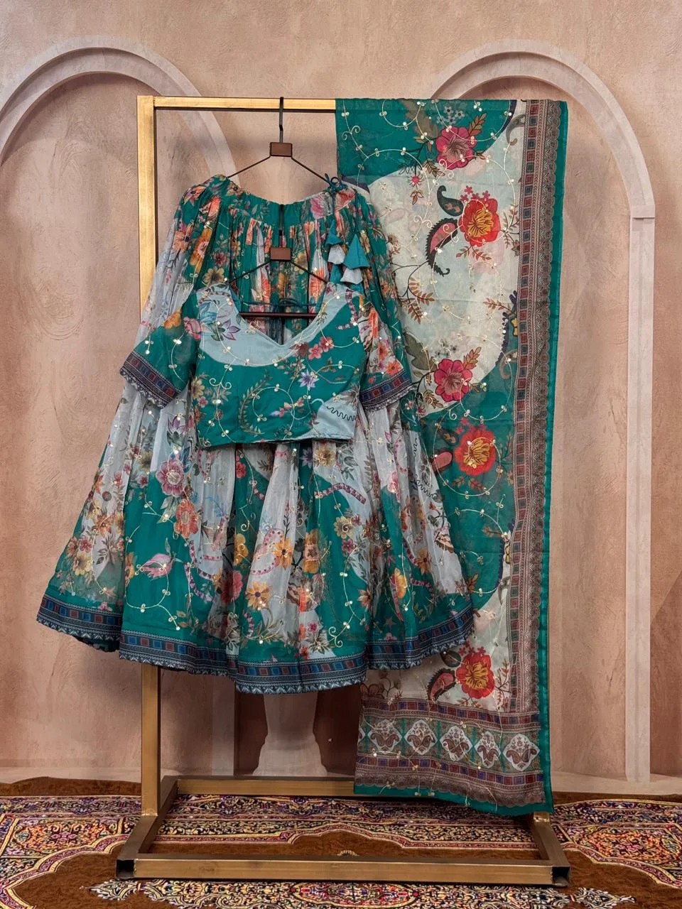 Stylish Moni 5072 Tabby Silk Embroidery Printed Festival Lehenga Choli 2026