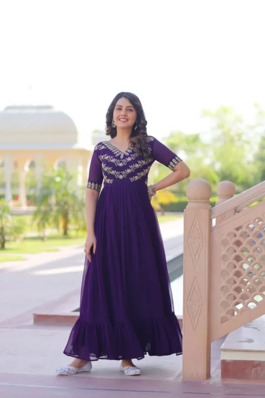 Latest Moni 1172 Blooming Embroidery Work Trendding Party Wear Frock 2026
