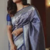 LFK 5345 Banarasi Soft Silk Zari Jacquard Work Saree