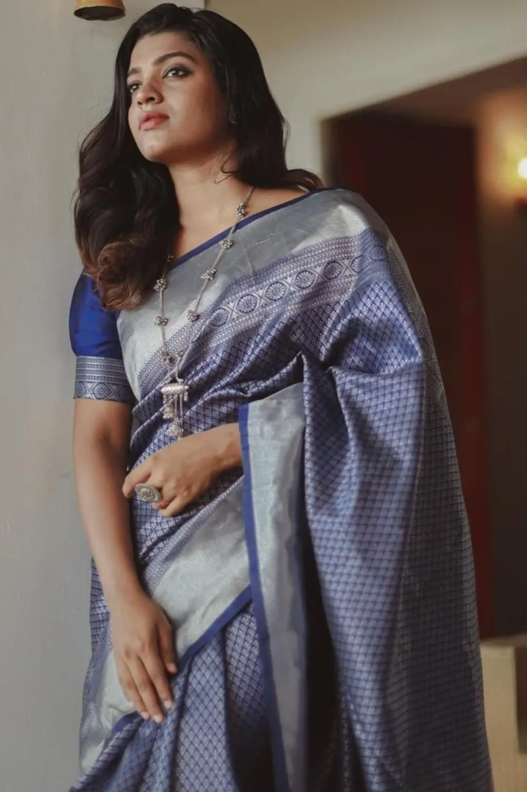 LFK 5345 Banarasi Soft Silk Zari Jacquard Work Saree