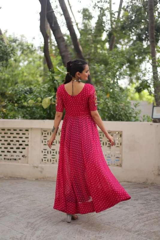 Beautiful Moni 1193 Bandhani Printed Work Navratri Kurti Collections 2026 2026