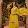 Latest Aashirwad Mumtaz Chinon Silk Wedding Pakistani Sharara Suit 2026