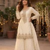 Latest Aashirwad Mumtaz Chinon Silk Wedding Pakistani Sharara Suit 2026
