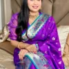 Buy BLJ Peacock Paithani Silk Zari Work Wedding Wear Saree Manufacturer in Surat 2026