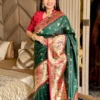 Buy BLJ Peacock Paithani Silk Zari Work Wedding Wear Saree Manufacturer in Surat 2026