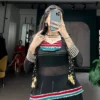 Buy WMN 1785 Marble Base Black Fancy Top Skirt Navratri Collection 2026 2026