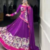 WMN 1618 Rayon Printed Mirror Hand Work Navratri Garba Collection