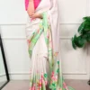 WMN 7004 Satin Silk Printed Saree Supplier in Surat